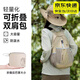 鉑吶苓登山包旅行包戶外可折疊雙肩包男女爬山裝備專業(yè)輕便背包徒步旅游 輕便折疊登山包【卡其色】