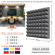 毅居隔音棉 金字塔自粘吸音棉 墻體聲學(xué)設(shè)計(jì)裝飾 防火阻燃環(huán)保材料 5CM金字塔10片裝-灰色 高密度阻燃款（帶背膠）