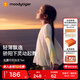 moodytiger【仙女家族】女童T恤輕薄涼感夏兒童防曬衣長(zhǎng)袖假兩件上衣親子裝 【熱銷】幻彩鳴粉【仙女T】 160 cm