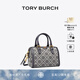 Tory Burch湯麗柏琦【七夕禮物】T MONOGRAM 迷你提花波士頓斜挎酒桶包82939 Tory 海軍藍(lán)  405