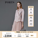 PORTS寶姿春夏新品Two-in-one珠貝灰粉網(wǎng)紗拼接西服裙LM8D011MFQ045 貝殼色 XS (2)