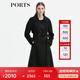 PORTS寶姿女裝 秋冬新品長(zhǎng)袖中長(zhǎng)大衣毛呢外套LN9C109JZF035【下架】 黑色 S (4)