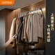 卡貝（cobbe）下拉式升降掛衣桿衣柜掛衣器衣櫥衣帽間阻尼緩沖靜音拉桿衣通橫桿 灰色-升級雙緩沖【柜寬66-89】