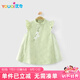 優(yōu)奇嬰兒衣服女寶寶夏季薄款無袖連衣裙女童裙子周歲禮服滿月紅色喜慶