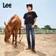 Lee【張凌赫代言】涼涼褲春夏723修身中腰直腳中深藍(lán)輕薄男牛仔褲 中深藍(lán) 32