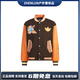 阿迪達斯 （adidas）originals三葉草聯(lián)名款Logo卡通兔子貼花單排扣棒球服男女深棕色 深棕色 S