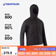 迪卡儂（DECATHLON）短款羽絨服輕薄薄外套戶外運動保暖內(nèi)膽排骨羽絨服TREK100 男款- 經(jīng)典黑-連帽 3XL