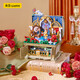 未及貝兒玫瑰舞會(huì )積木童話(huà)寶箱兒童玩具積木拼裝益智女孩女生生日禮物