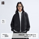 播立領拉鏈棒球服女商場同款2024新款學院風洋氣短外套BDR1WD0202 K40玄黑 玄黑 S