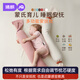 婧麒兒童安撫糖果枕寶寶枕哄睡拍打神器抱枕側(cè)睡擋枕睡覺神器 嬰兒糖果安撫枕-【柔粉色】18*130cm 130*18cm