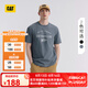 CAT卡特25春夏新品男士戶(hù)外休閑簡(jiǎn)約純棉圓領(lǐng)短袖T七夕禮物 藏藍色 XL
