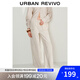 UR2025春季新款女裝波嬉風(fēng)肌理圖案闊腿牛仔長(zhǎng)褲UWH850034 米黃 26