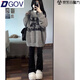 DGOV水貂絨毛衣女小個(gè)子2025春秋加厚感寬松慵懶風(fēng)軟糯奶ff針織外套女 灰色zt M （95-110斤）