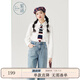 紫涵（ZIHAN）紫涵長袖襯衫女春季學(xué)院風(fēng)時尚設(shè)計感小眾修身收腰襯衣 白色 M