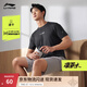李寧速干T恤丨冰絲涼感短袖T恤男夏季健身戶外T寬松純色簡(jiǎn)約運(yùn)動(dòng)上衣 【排濕速干】黑色花灰(725)-2 XL