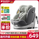 Heekin途悅-德國(guó)兒童安全座椅0-12歲汽車用嬰兒寶寶360度旋轉(zhuǎn)i-Size認(rèn)證 風(fēng)鈴灰MAX(加配遮陽棚+三防面料)
