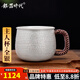 銀器時(shí)代 養(yǎng)生銀杯足銀999咖啡杯花茶杯多用途手工錘紋大號(hào)主人杯銀茶杯子 90克+證書(shū) 130ml 1只