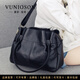 曼尼瓊詩(shī)（VUNIQSON）品牌高端中年包包女士單肩包大容量新款潮流時(shí)尚大氣真皮斜挎包女 大款黑色