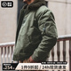 馬登工裝 美式復(fù)古B15飛行員夾克加厚翻毛領(lǐng)外套保暖棉服男春季 綠色 XL
