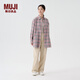 無印良品（MUJI）女式 燈芯絨直筒褲褲子女款長褲休閑褲秋季女裝BEB90C4A 米白色 XL (165/74A)