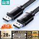 山澤DP線1.4版1.5米8K高清4K/2K240Hz電腦接顯示器游戲電競(jìng)連接線顯卡視頻DisplayPort兼容DP1.2 SDP15