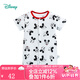 迪士尼寶寶（Disney Baby）童裝男童連體衣米奇卡通肩開連體衣純棉 白底米奇 90cm 24個月/身高