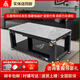 一均牌雙核烤火桌電暖電熱桌語(yǔ)音升降茶幾電爐取暖桌長(cháng)方形桌子家用多功能取暖器烤火爐電暖爐烤火電烤桌 A21淺灰+隱形電磁爐+平移+語(yǔ)音 1.38米