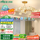 雷士（NVC）客廳吊燈分子燈北歐星光創(chuàng)意幾何現(xiàn)代輕奢高顯智能WHDD115F/G-01