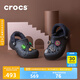 crocs卡駱馳秋冬新品休閑鞋秋冬洞洞鞋貝雅暖絨暖棉|206633 黑/黑-060 (建議買大一碼) 36 /37(220mm)