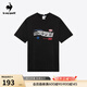 樂(lè)卡克（Le coq sportif）法國(guó)公雞男款網(wǎng)球生活系列透氣舒適短袖T恤CL-0102233 黑色/BLK M