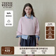 Teenie Weenie小熊衛(wèi)衣女2025年春季新款學(xué)院風(fēng)基礎(chǔ)短款收腰圓領(lǐng)衛(wèi)衣上衣女 粉色 S