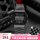 卡西歐手表 網(wǎng)紅復(fù)古小方塊 潮流時尚小銀塊 簡約防水電子表學(xué)生考試表 A168WGG-1A 深灰色
