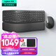 羅技（Logitech）K860無(wú)線藍(lán)牙鍵盤(pán) 人體工學(xué)鍵盤(pán)分體式 筆記本電腦辦公鍵盤(pán)Mac 帶手托電池款家用多設(shè)備 全尺寸 人體工學(xué)鍵鼠套裝K860+Vertical（大手）