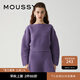 moussy 新品甜美公主風(fēng)出游短款套頭針織衫010GAS70-6080 100紫色 均碼
