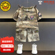 G.DUCKKIDS小黃鴨兒童迷彩服套裝男女童軍訓(xùn)服中小童運(yùn)動(dòng)裝學(xué)生夏令營(yíng)訓(xùn)練服 沙漠T恤加短褲 110 尺碼4~5歲【100-110cm】