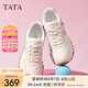 他她（TATA）云朵泡芙厚底慢跑鞋女休閑運(yùn)動(dòng)鞋女老爹鞋秋WPC06CM4 白/銀（波紋款） 38