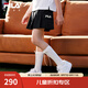FILA斐樂兒童童裝短褲2025年夏季新款女中大童網(wǎng)球百褶裙褲短裙 傳奇藍(lán)-NV 150