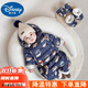 迪士尼（Disney）新生嬰兒羽絨連體衣服冬季0-1男女寶寶秋冬裝外出抱衣服輕薄包腳 藏青房子數(shù)碼印花A類-褲襠可全開 66 建議3-6個月10斤-13斤cm