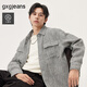 gxg.jeans男裝長(zhǎng)袖襯衫 灰色小香風(fēng)肌理潮流時(shí)尚襯衣寬松 25秋新品 灰色 2XL (185)