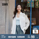 森馬長(zhǎng)袖襯衫女中長(zhǎng)款靈動(dòng)開叉2025春夏輕盈襯衣白色109125105006