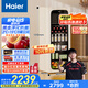 海爾（Haier）【小紅花套系】133升家用客廳辦公室冷藏柜冰吧茶葉飲料蔬果保鮮柜囤貨小冰箱DS0133LH9EY1