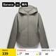蕉內(nèi)（Bananain）熱皮501++女士加絨短外套保暖防風(fēng)防水秋冬款收腰顯瘦休閑女裝 暮巖灰 XL