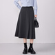 特洛曼百褶裙半身裙女春秋免燙西裝裙顯瘦通勤面試正裝中長(cháng)A字裙子