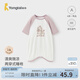 童泰（TONGTAI）寶寶睡袍夏季嬰兒睡裙兒童家居袍男童女童提花空調(diào)服護肚睡衣 白色 80