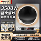 德瑪太多功能電磁爐凹面電磁爐電炒鍋3500W大功率分體式定時控溫防水炒菜專用插電磁灶一套帶鍋2025新款白芭樂-雙旋鈕-10檔調溫-智能定時-湯鍋+炒鍋