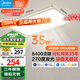 美的（Midea）客廳大燈led吸頂燈臥室燈簡約現(xiàn)代餐廳燈具140瓦三色明軒A1包安裝