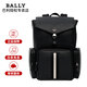 巴利（BALLY）送禮男士雙肩包商務(wù)休閑MAXI系列皮革雙肩包大容量旅行包 6303963 黑白條紋