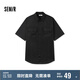 森馬（Semir）短袖T恤男裝純棉襯衣外套工裝做舊水洗夏季上衣101324104111
