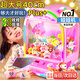 活石（LIVING STONES）3-6歲兒童抓娃娃機大型家用6-12歲娃娃機兒童3-14歲玩具女孩生日 40cm超大呼吸燈粉【20娃20蛋24幣 2025年火的玩具夾娃娃機抓抓