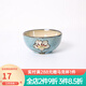 玉泉 韓式手繪碗碟米飯碗單個大面碗陶瓷餐具家用 韓式4.8英寸碗淺湖藍